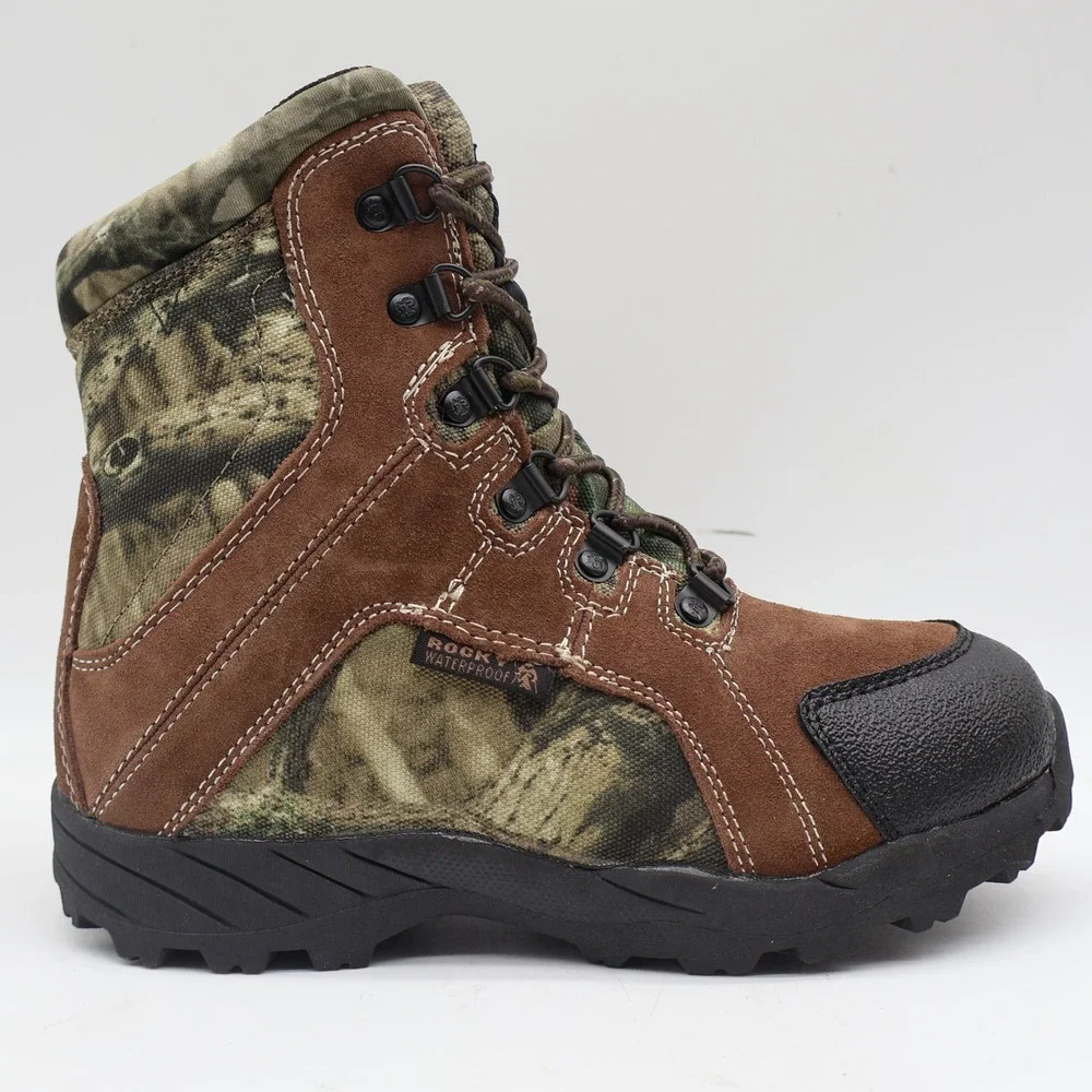 Rocky Outdoor Boots Kids 3M Brown Camo 800g Thinsulate Waterproof FQ0003710